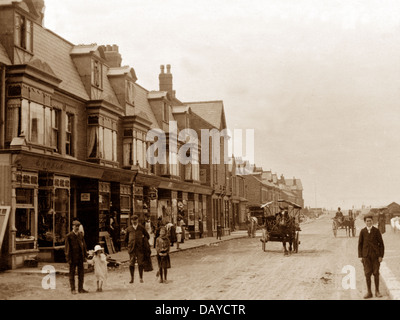 Cleveleys Victoria Road early 1900s Stock Photo
