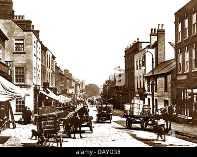 Worksop Bridge Street early 1900s Stock Photo