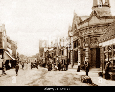 St. Neots High Street probably 1920s Stock Photo