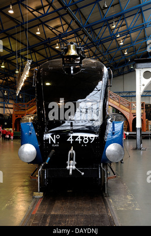 LNER Class A4 Pacific 4489 Dominion of Canada on display in the national railway museum york england uk Stock Photo