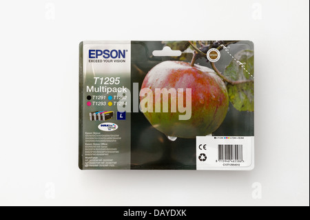 Epson multipack printer cartridges Stock Photo