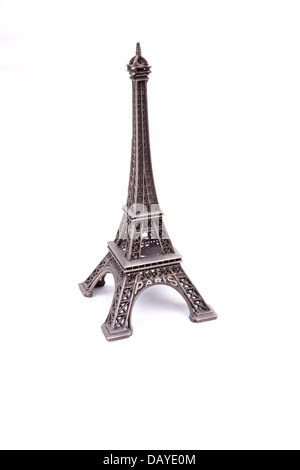 Eiffel Tower toy isolated on white background Stock Photo - Alamy