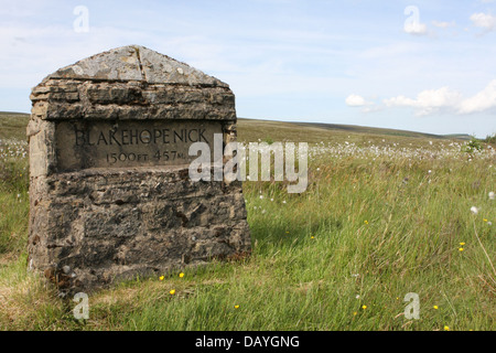 Blakehope Nick highest point on Kielder Forest drive Stock Photo