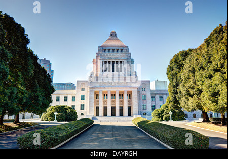 The National Diet House of Japan. Stock Photo