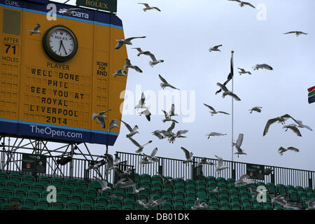 Gullane, East Lothian, Scotland. 21st , 2013. General view Golf : General view of the scoreboard on 18th hole after the final round of the 142nd British Open Championship at Muirfield in Gullane, East Lothian, Scotland . Credit:  Koji Aoki/AFLO SPORT/Alamy Live News Stock Photo