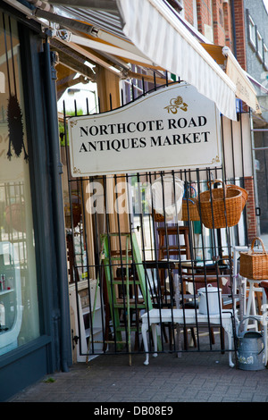 Northcote Road Antiques Market in Wandsworth, Battersea - London UK Stock Photo