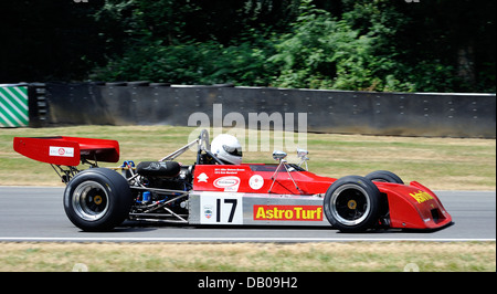 Red Formula racing car Stock Photo
