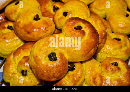 Saffron buns Stock Photo