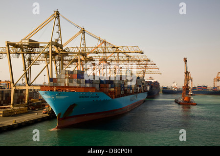 The Islamic Port of Jeddah, as it is officially known, in the Middle East, Jeddah, Saudi Arabia. Stock Photo