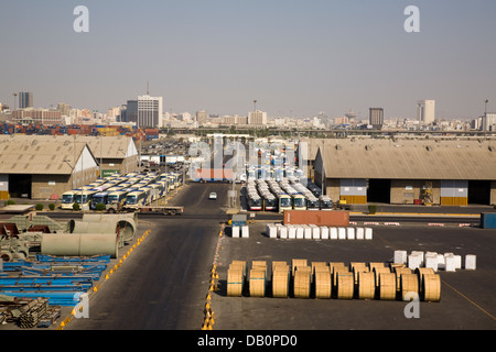 The Islamic Port of Jeddah, as it is officially known, in the Middle East, Jeddah, Saudi Arabia. Stock Photo