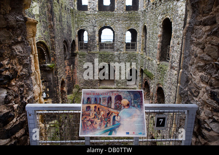 Rochester castle, Kent, England. Stock Photo