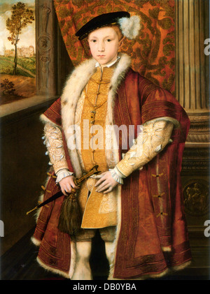 EDWARD VI  (1537-1553)  as Prince of Wales in 1546 Stock Photo