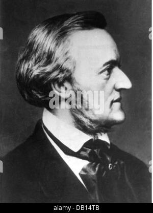 Wagner, Richard, 22.5.1813 - 13.2.1883, German composer, portrait, 19th century, Stock Photo