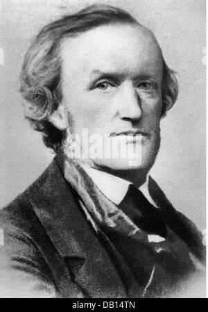 Wagner, Richard, 22.5.1813 - 13.2.1883, German composer, portrait, after photography, 1863, Stock Photo
