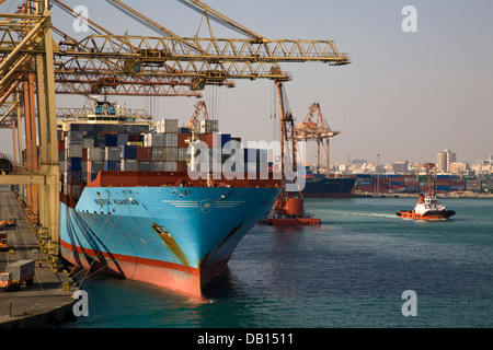 The Islamic Port of Jeddah, as it is officially known, in the Middle East, Jeddah, Saudi Arabia. Stock Photo