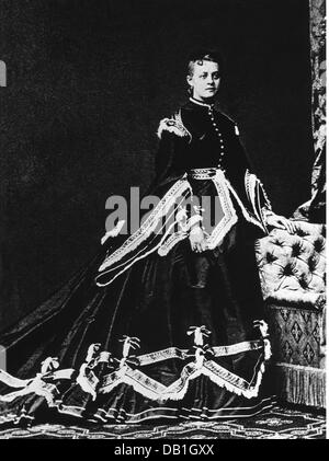 Pawel-Rammingen, Friederike Baroness of, 9.1.1848 - 16.10.1926, full length, Vienna, 1866, Stock Photo