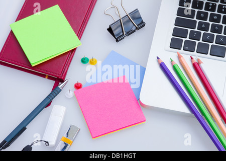 Set of office supply Stock Photo