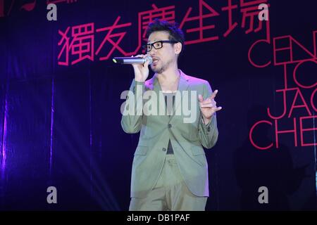 Jacky Cheung celebrated his birthday at press conference in Taipai,Taiwan,China on Sunday July 21,2013. Stock Photo
