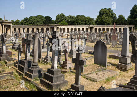 Brompton Cemetery, London, England, UK Stock Photo