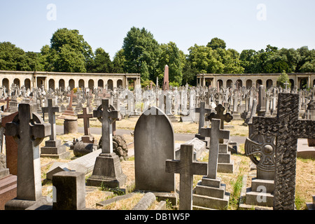 Brompton Cemetery, London, England, UK Stock Photo