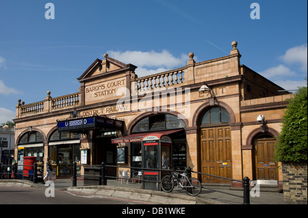 Barons Court Tube Station, West Kensington, London Stock Photo