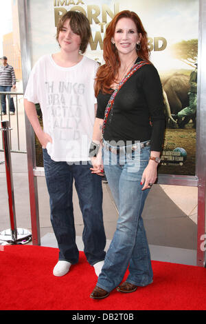 Melissa Gilbert with son Michael World premiere of Born To Be Wild 3D held at the California Science center Los Angeles, California - 03.04.11 Stock Photo