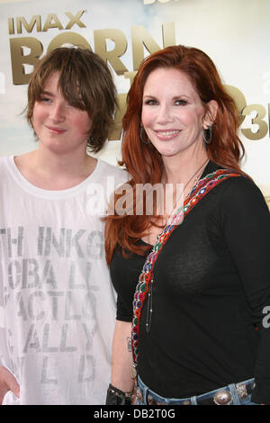 Melissa Gilbert with son Michael World premiere of Born To Be Wild 3D held at the California Science center Los Angeles, California - 03.04.11 Stock Photo