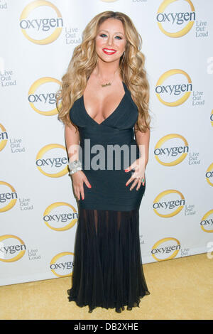 Aubrey O'Day Oxygen Upfront presentation at the Gotham Hall New York City, USA - 04.04.11 Stock Photo