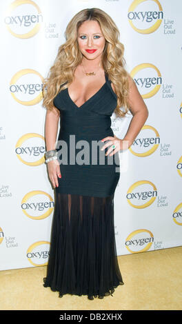 Aubrey O'Day Oxygen Upfront presentation at the Gotham Hall New York City, USA - 04.04.11 Stock Photo