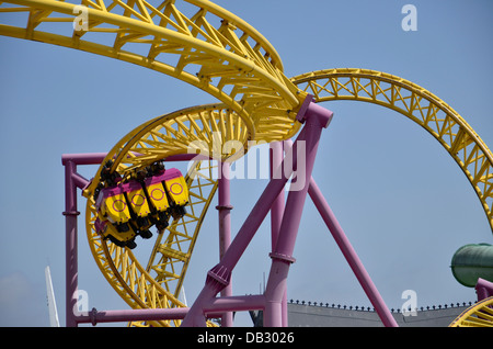 A ride at Adventure Island, Southend-on-Sea Stock Photo