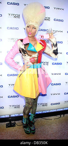 Nicki Minaj  The Casio launch concert for the New TRYX Digital Camera at the Best Buy Theatre -  Arrivals New York City, USA - Stock Photo