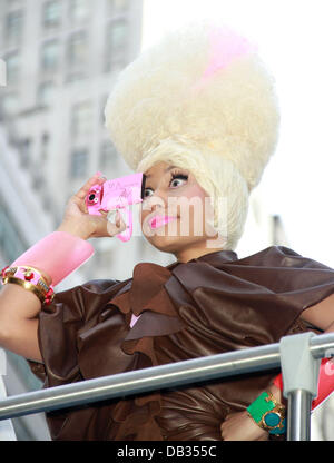 Nicki Minaj  The Casio launch concert for the New TRYX Digital Camera at the Best Buy Theatre -  Outside Tour  New York City, Stock Photo