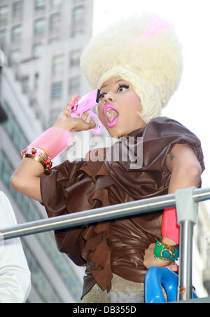 Nicki Minaj  The Casio launch concert for the New TRYX Digital Camera at the Best Buy Theatre -  Outside Tour  New York City, Stock Photo