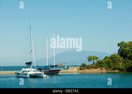 Türkei, Provinz Mugla, Göcek, Insel Yassici Stock Photo