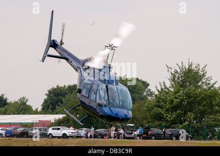 Bell 206B Jet Ranger II helicopter. registration G-OCFD Stock Photo