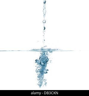 Fresh stream of water with good motion detail. Healthy Fresh Water. Stock Photo