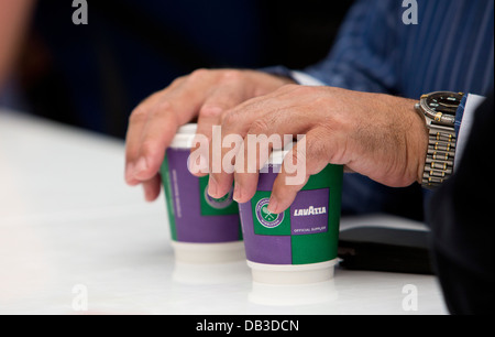 Lavazza coffee in The Baseline The Championships Wimbledon 2013 Stock Photo