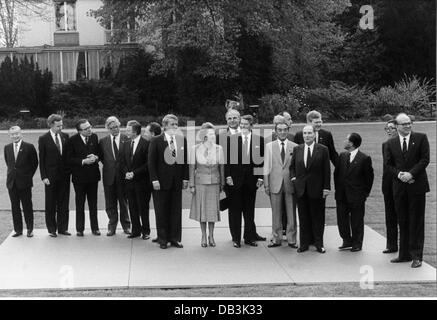 politics, conferences, G7 summit, Bonn, West Germany, 2.- 4.5.1985, Additional-Rights-Clearences-Not Available Stock Photo