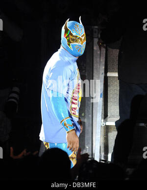 Sin Cara WWE RAW Wrestling Superstars at The O2 Arena Dublin, Ireland - 15.04.11 Stock Photo