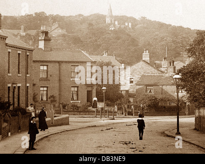 Huddersfield Fartown Green early 1900s Stock Photo