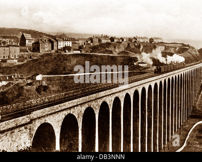 Huddersfield Lockwood Railway Viaduct early 1900s Stock Photo