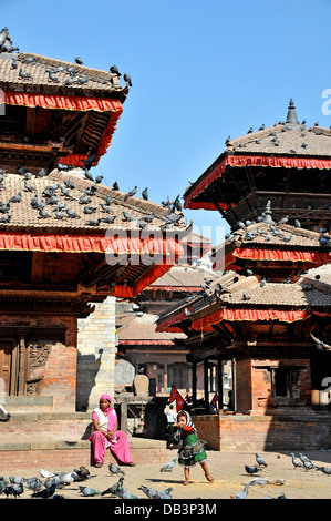 temples Durbar Square Kathmandu Nepal Stock Photo