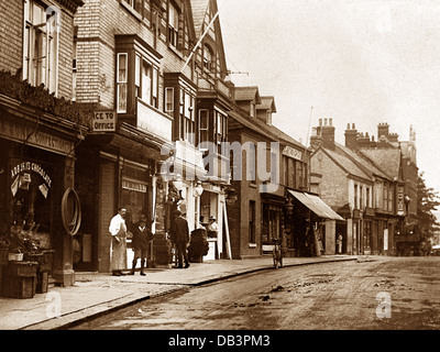 Rushden High Street early 1900s Stock Photo