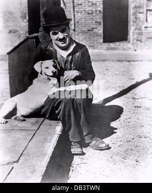 Charlie Chaplin - CHARLOT A DOG'S LIFE First National Pictures, 1918. Directed by Charlie Chaplin Stock Photo