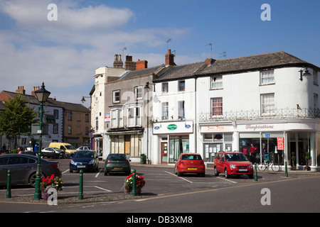 Town centre parking in Alford, Lincolnshire, England, U.K. Stock Photo