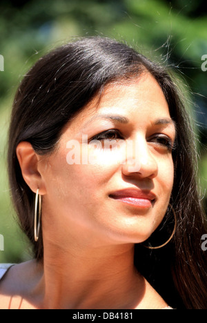 portrait of lovely young indian lady Stock Photo