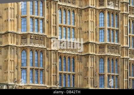 Houses of Parliament facade details (background), London, UK Stock Photo