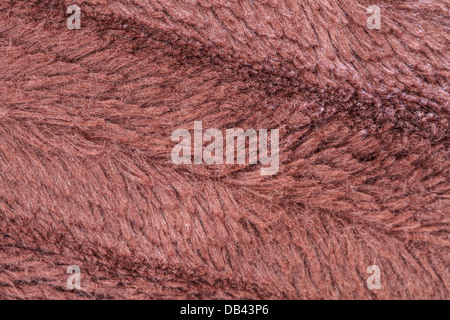 Texture of brown fleece (background) Stock Photo