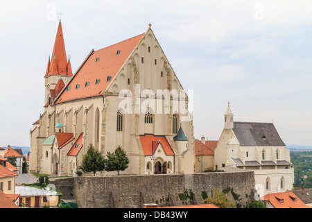 Znojmo, Czech Republic - Church of St. Nicholas and St. Wenceslas Chapel Stock Photo