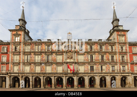 Madrid, Plaza Mayor, Casa de la Panaderia, Spain Stock Photo